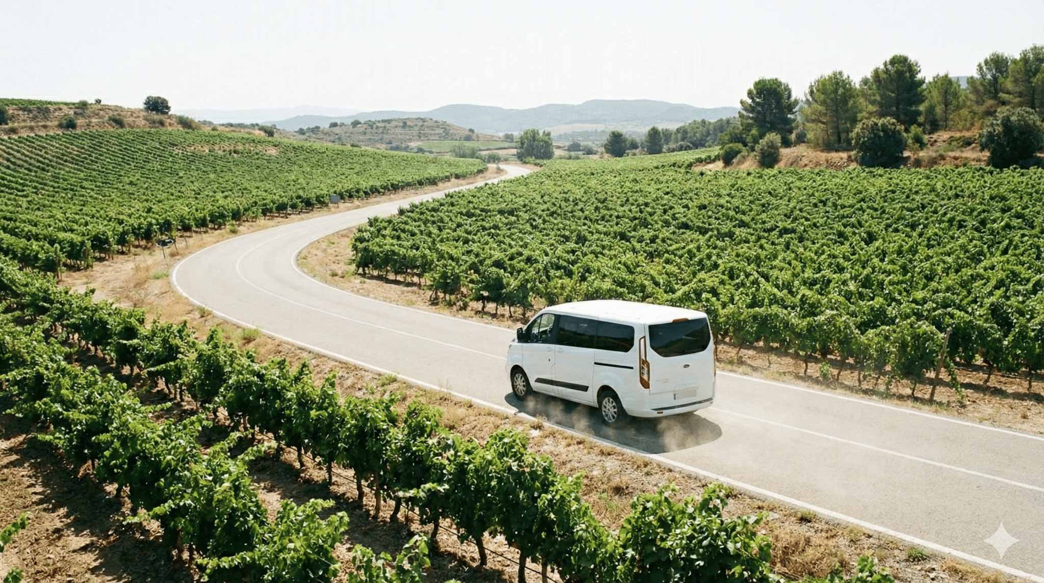 Taxi en viñedos Ribera del Duero
